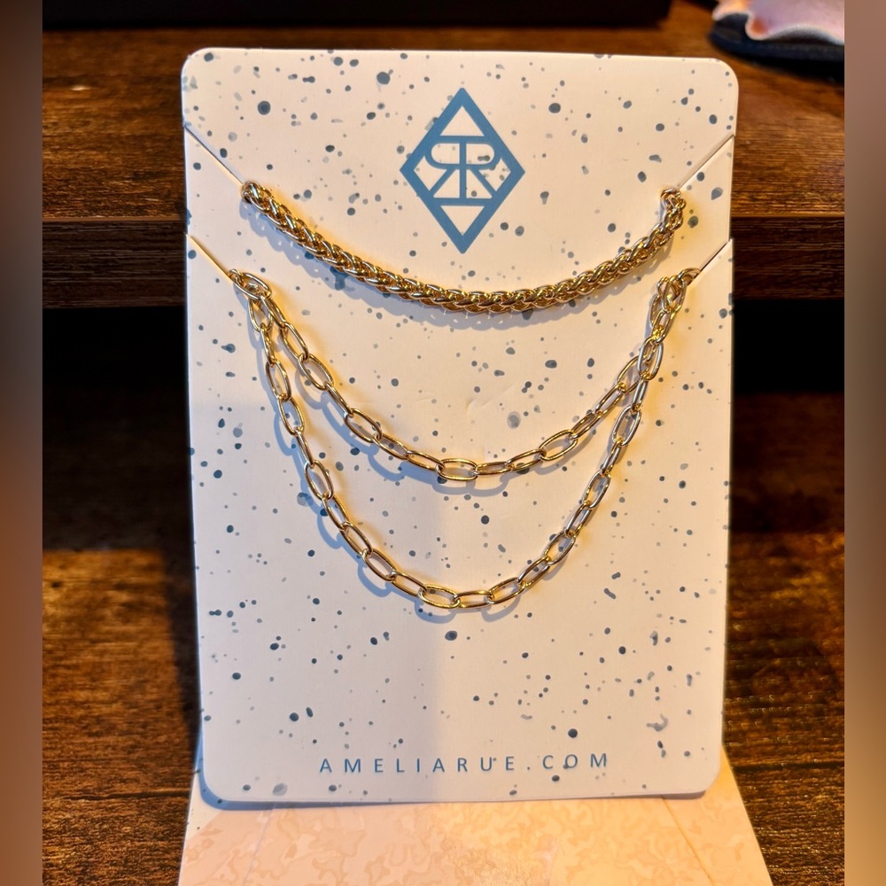 New Amelia Rue Multi Strand Necklace